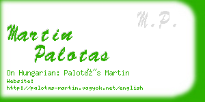 martin palotas business card